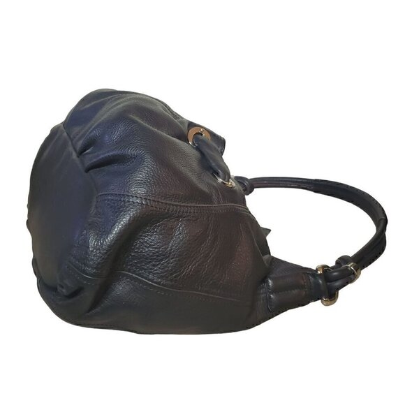 B Makowsaki Black Leather Shoulder Bag - Picture 7 of 11